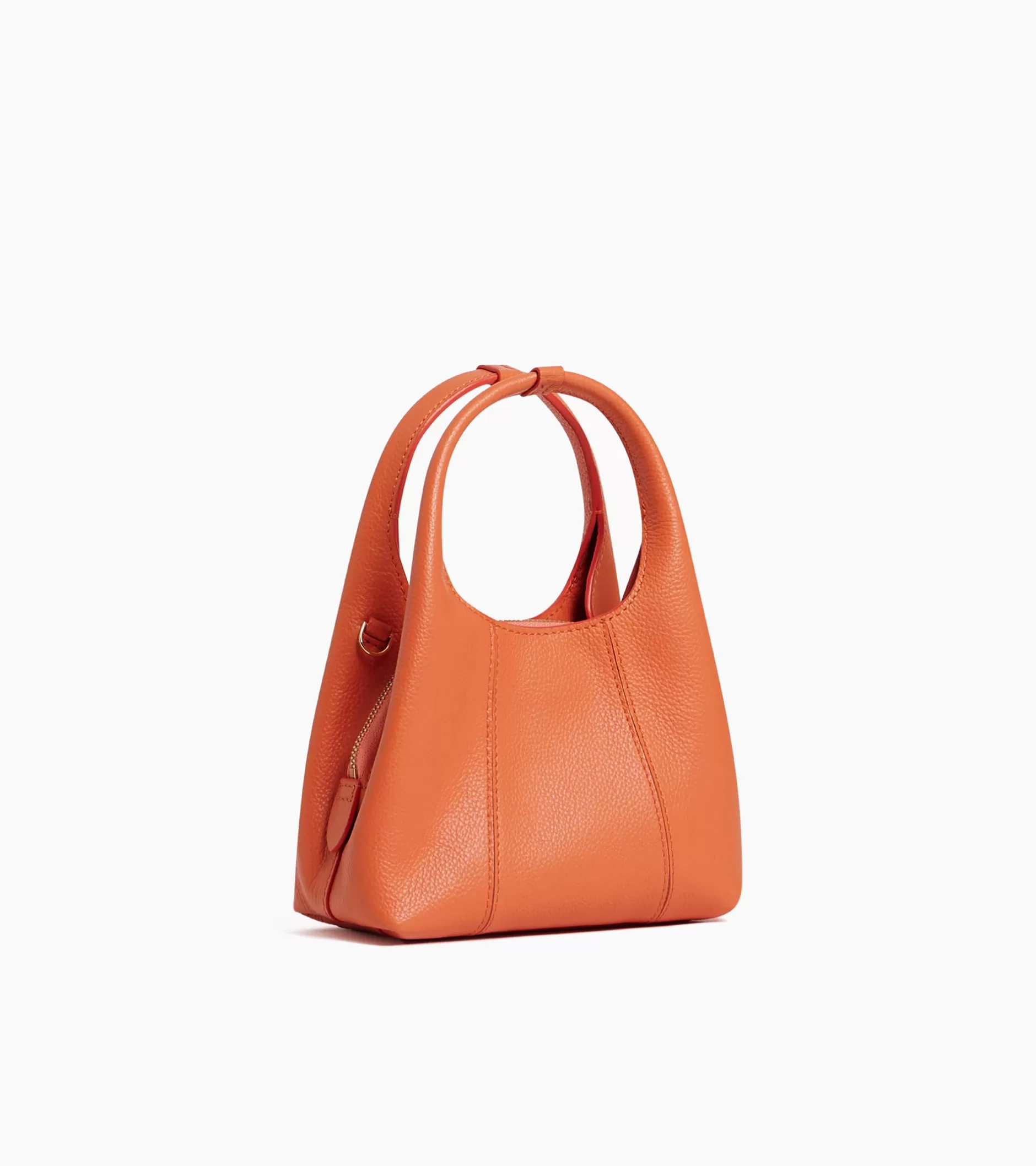 Femme Le Tanneur Mini sac à main Juliette en cuir grainé - ORANGE OCRE