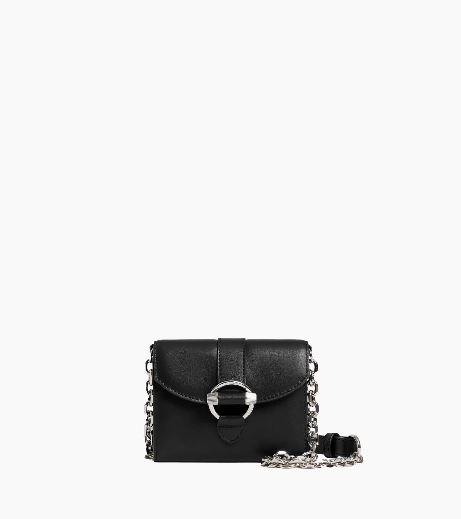 Femme Le Tanneur Porte cartes à bandoulière amovible Pia en cuir lisse - 1