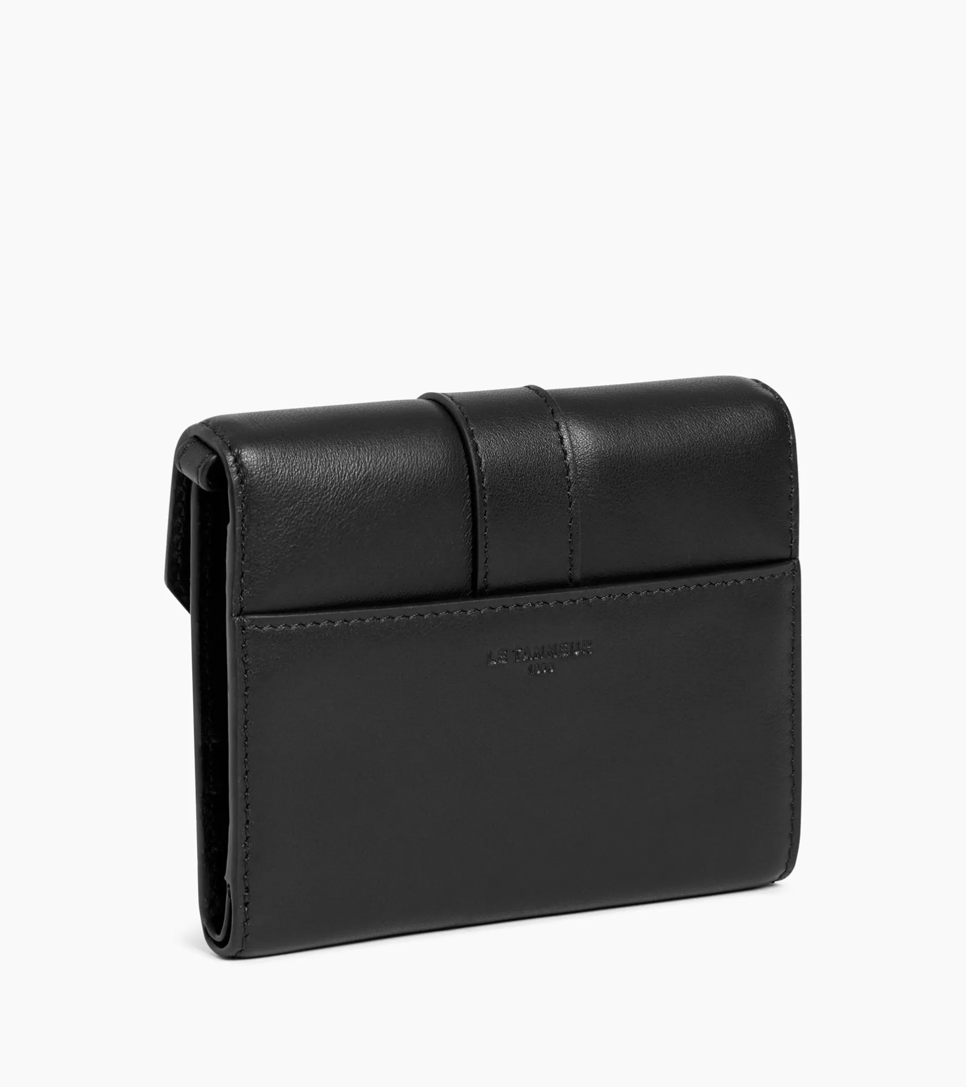 Femme Le Tanneur Porte cartes à bandoulière amovible Pia en cuir lisse - 1