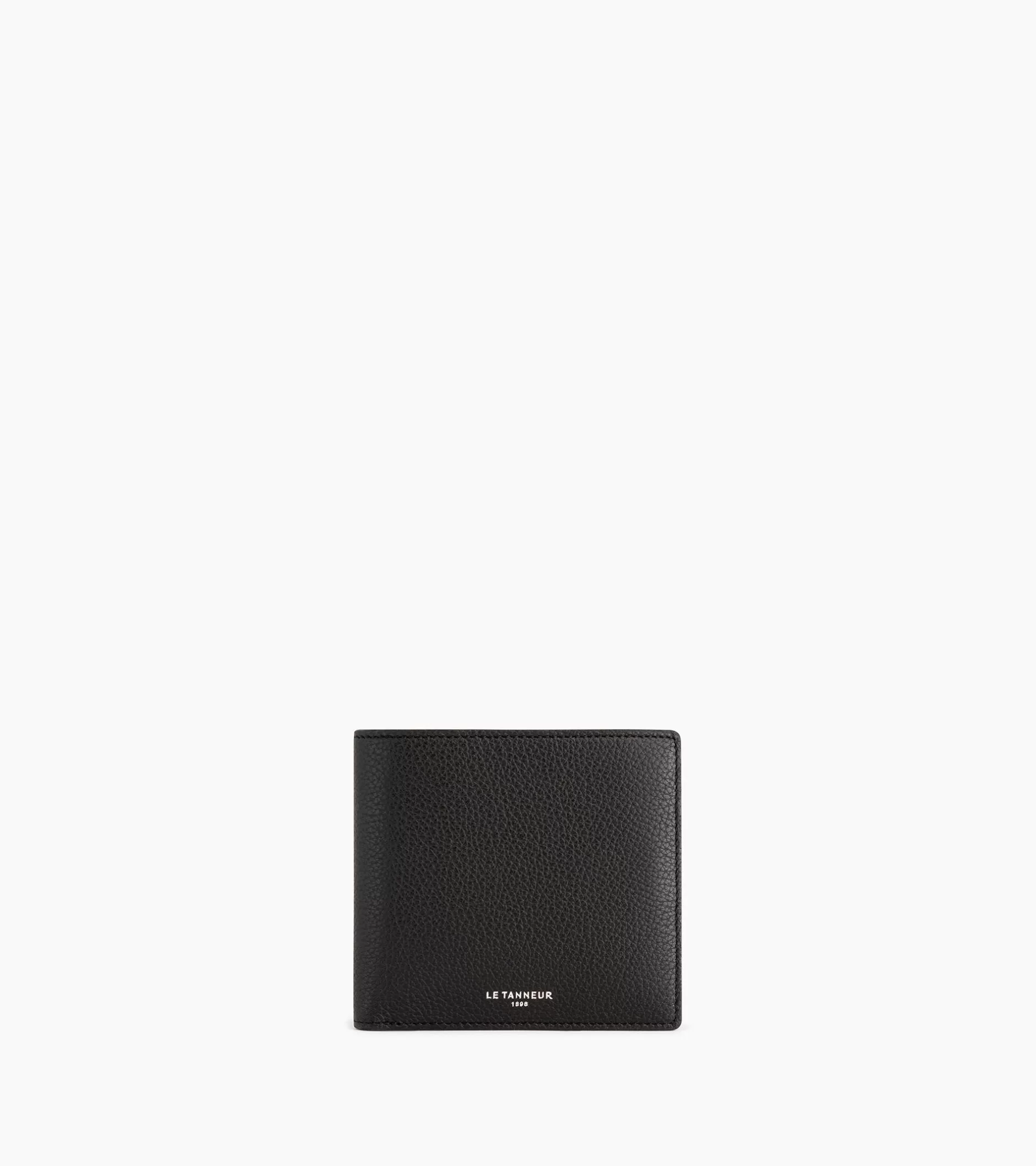 Homme Le Tanneur Porte cartes avec poche billets Emile en cuir grainé - Black