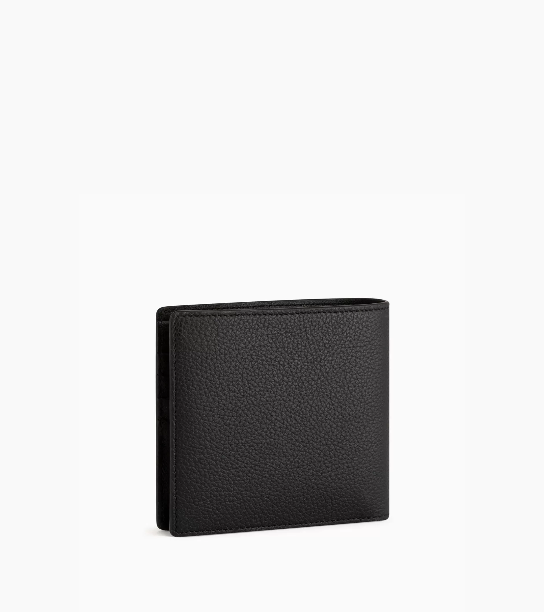 Homme Le Tanneur Porte cartes avec poche billets Emile en cuir grainé - Black