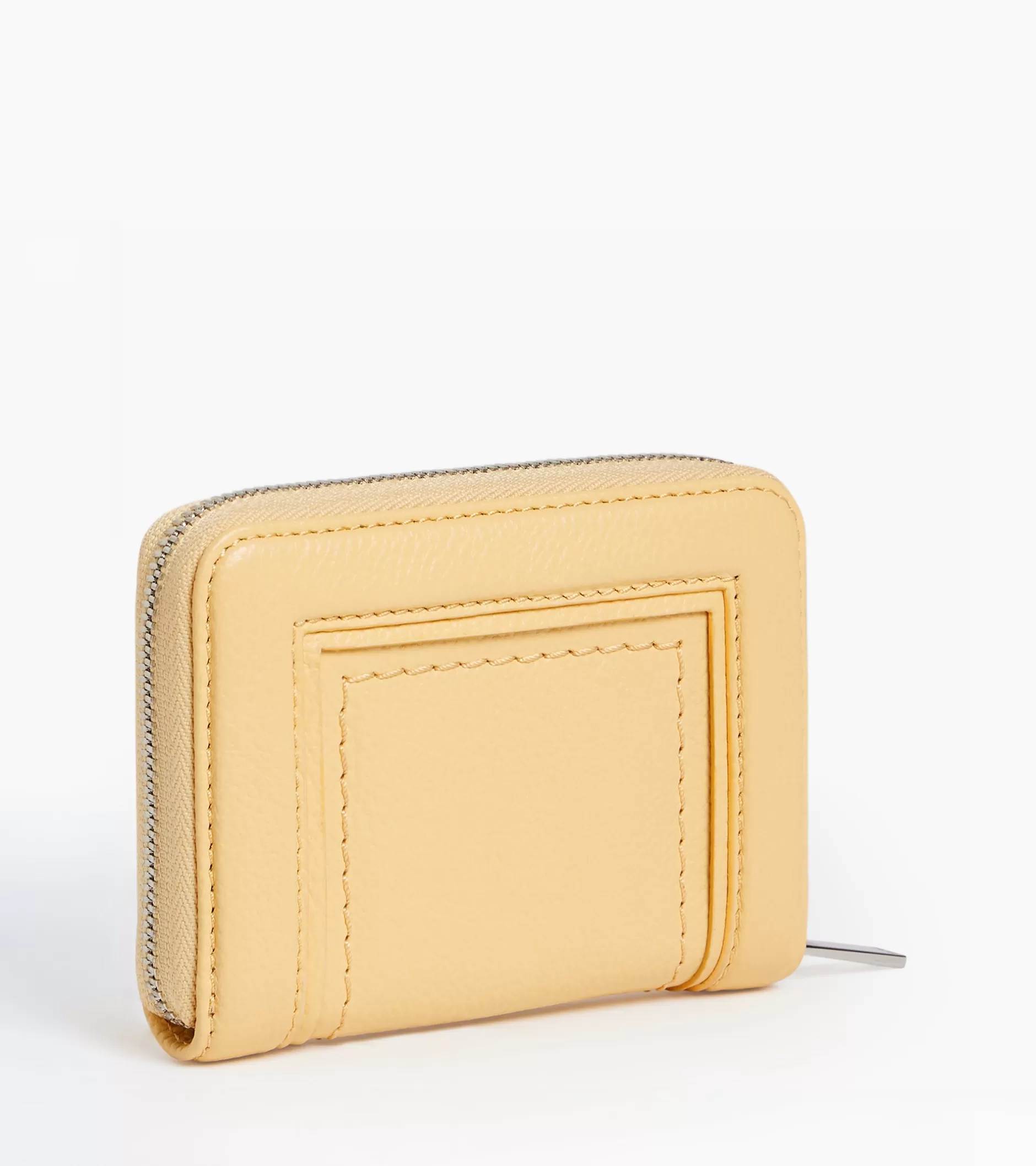 Femme Le Tanneur Porte cartes zippé Ella en cuir grainé - AURORE