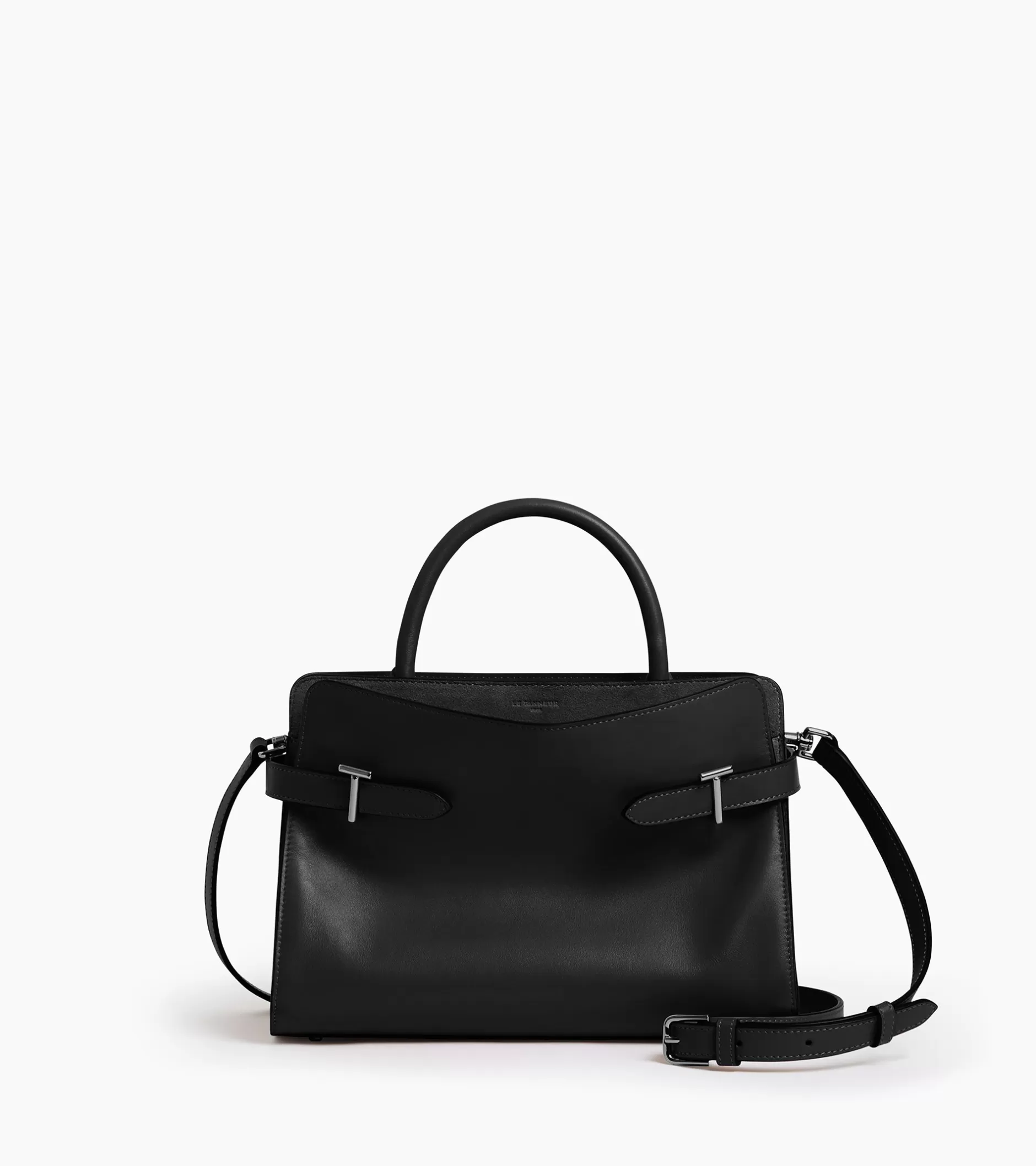 Femme Le Tanneur Sac à main moyen modèle Emie en cuir lisse et nubuck - 1
