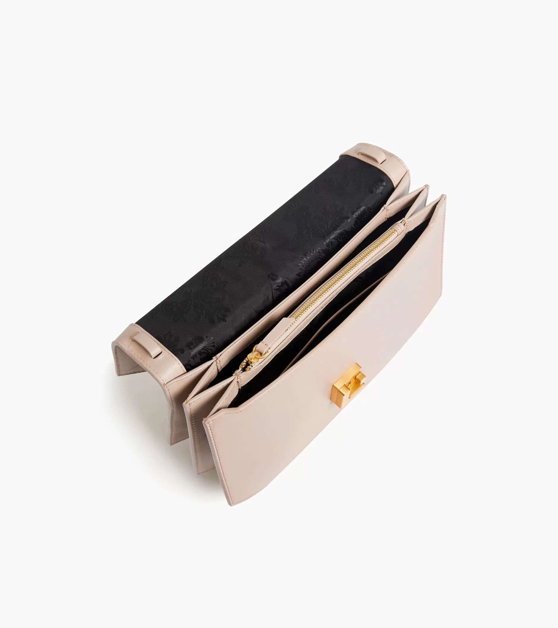 Femme Le Tanneur Sac bandoulière moyen modèle Rose en cuir côtelé et cuir lisse - GREGE 1